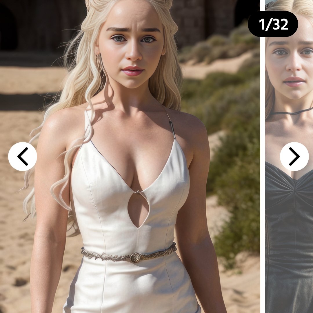 Famous actress Emilia Clarke looking vey hot