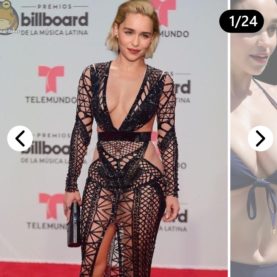 Emilia Clarke red carpet photos viral