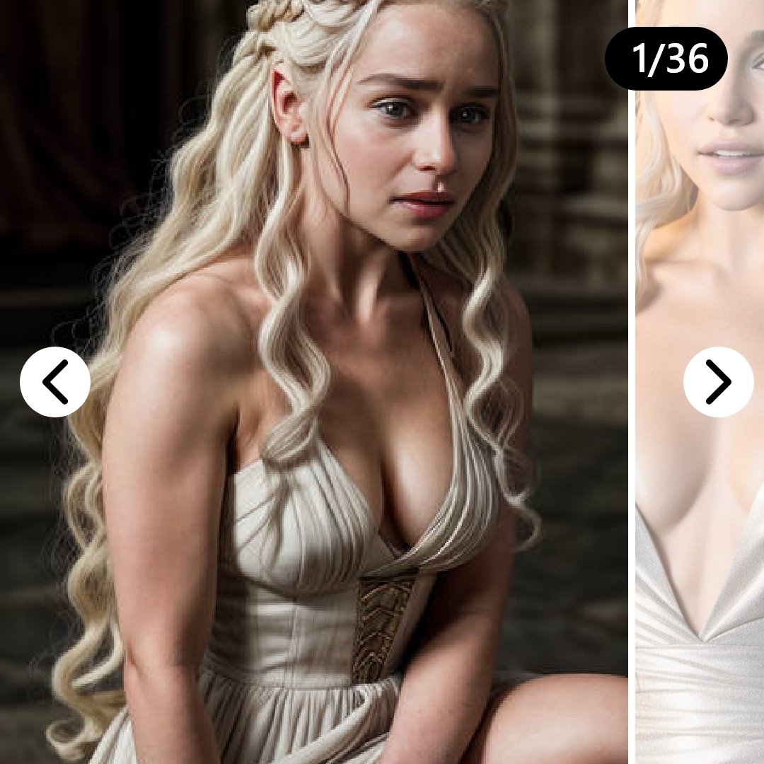 Emilia Clarke looking very pretty in all dress