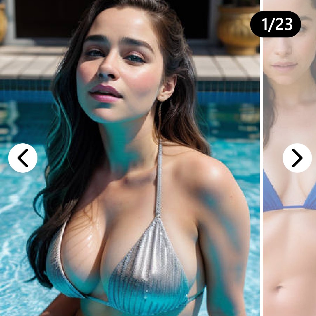 Emilia Clarke very sexy and hot bikini avatar…..